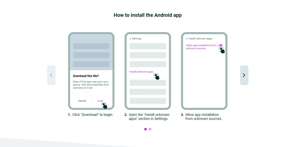 How to install the Android app