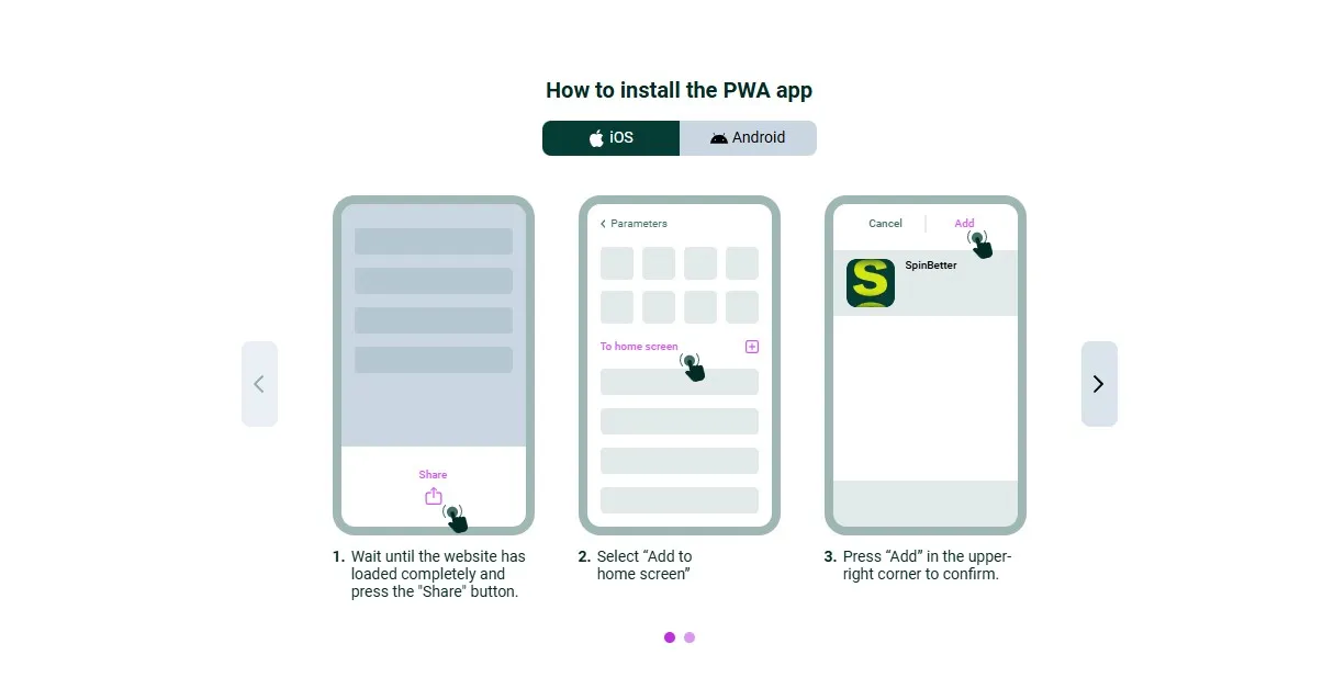 How to install the PWA app
