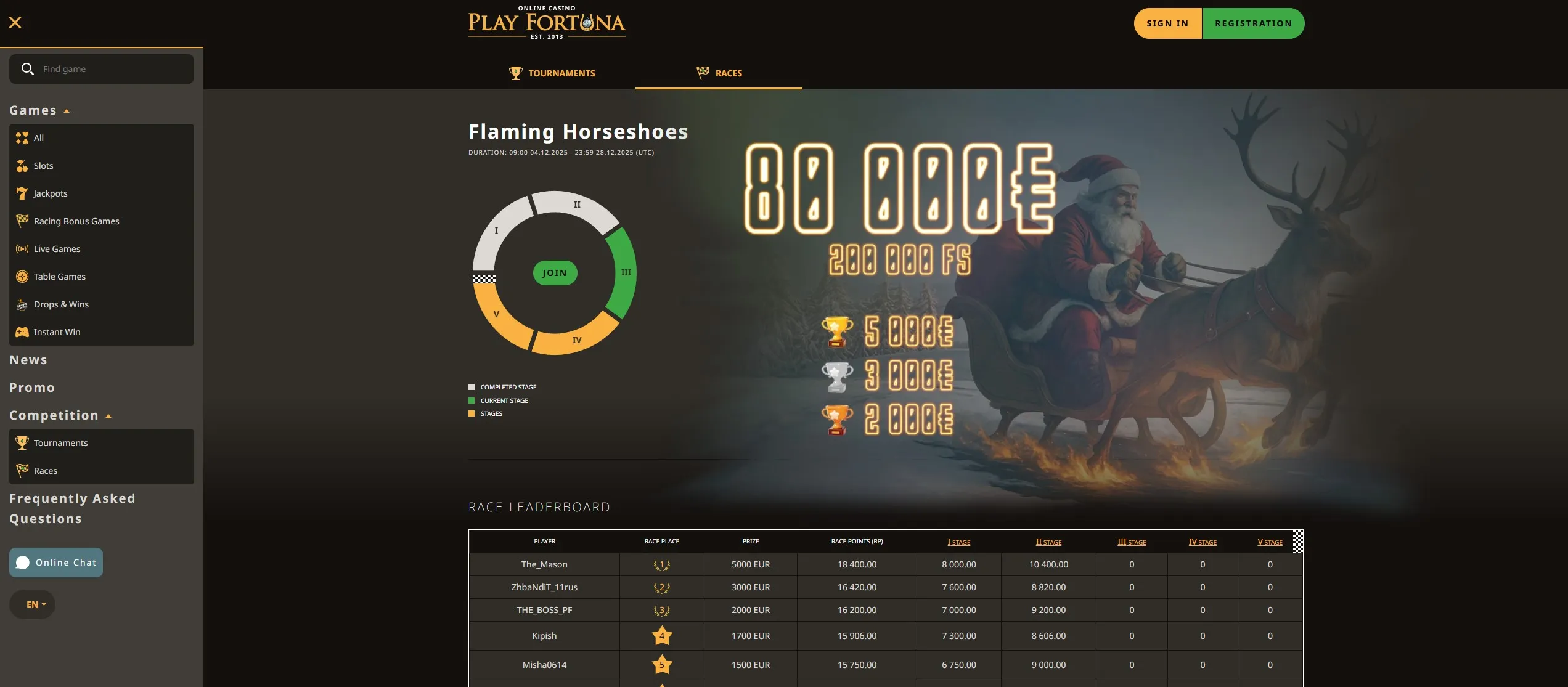 play fortuna races