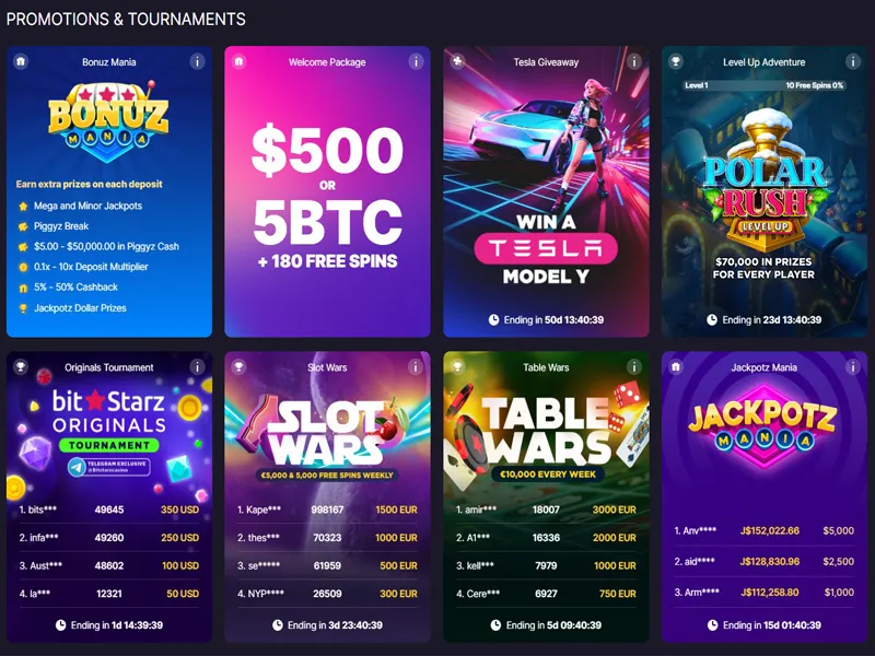 Promotions And Tournaments